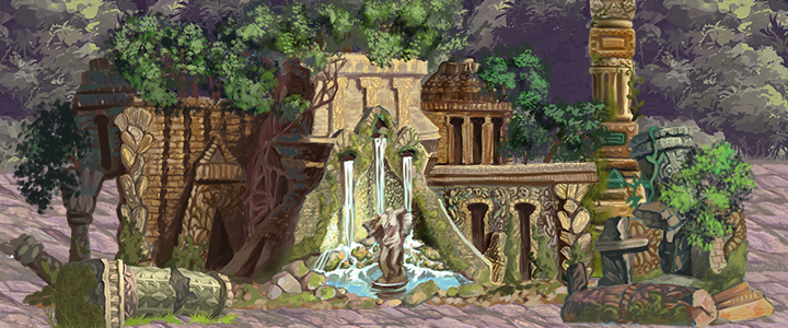 Ancient ruin tiles and level design